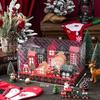 Christmas House Box Gift Packaging Box House Candy Cookie Gift Decoration Countdown Calendar Box for Newyear Christmas