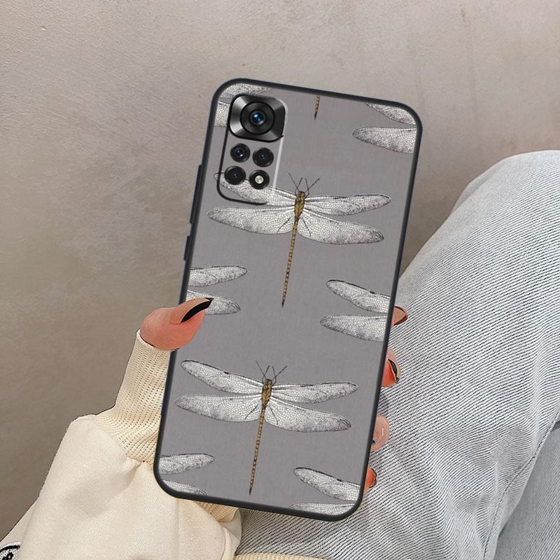 Floral Colorful Dragonfly For Xiaomi Redmi Note 14 13 9 10 11 12 Pro 11S 12S Case Cover For Redmi 15 C 13C 12C 10C 14C