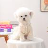 Pet clothes autumn and winter small dogs puppies happy dogs and cats warm and comfortable clothing blue bow gauze skirt