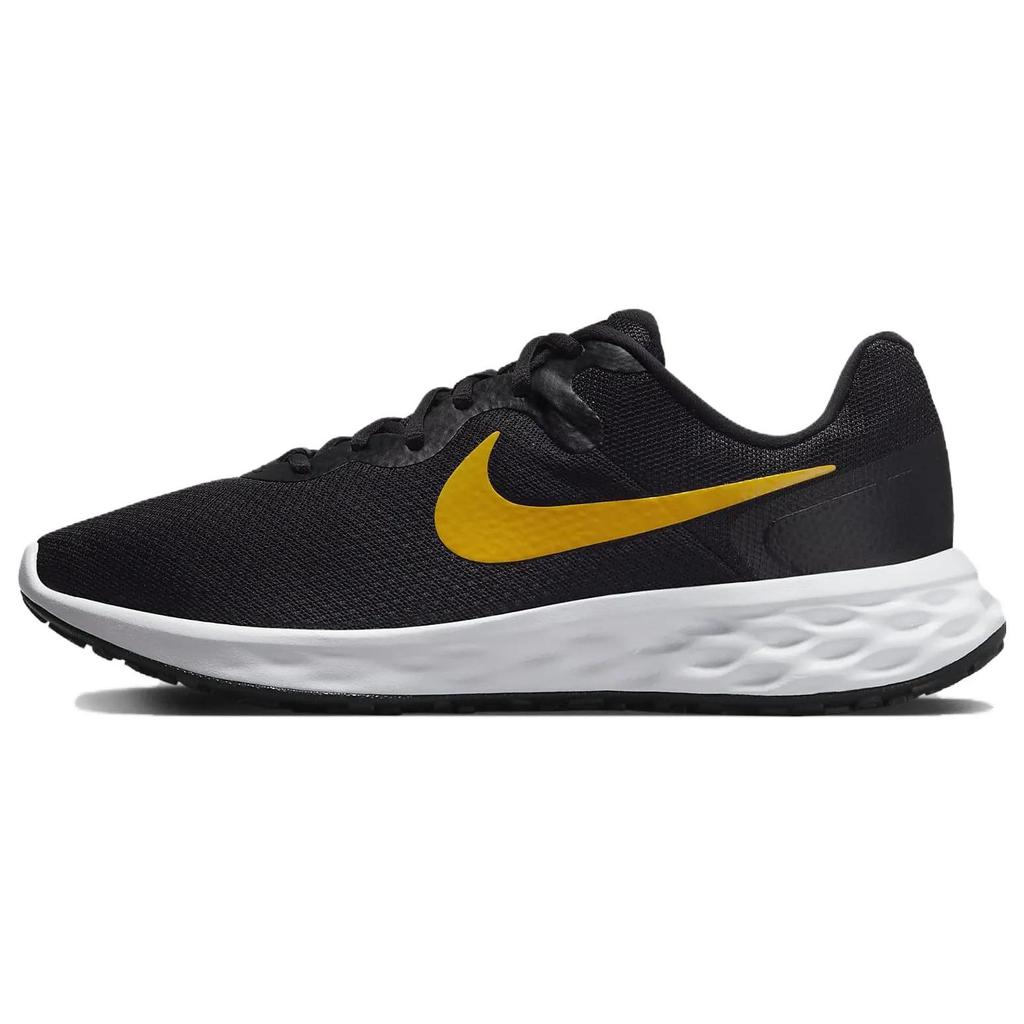 Nike Revolution 6 Next Nature 'Black University Gold' (Unisex) Black / Light Silver / White / University Gold Running Shoes DC3728 013