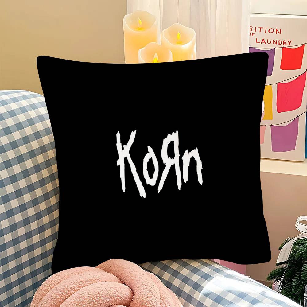 1Pc K-Korn Issues Follow The Leader Pillow Case Fashion Square Pillowcase Bedroom Sofa Room Ins Decoration Leisure