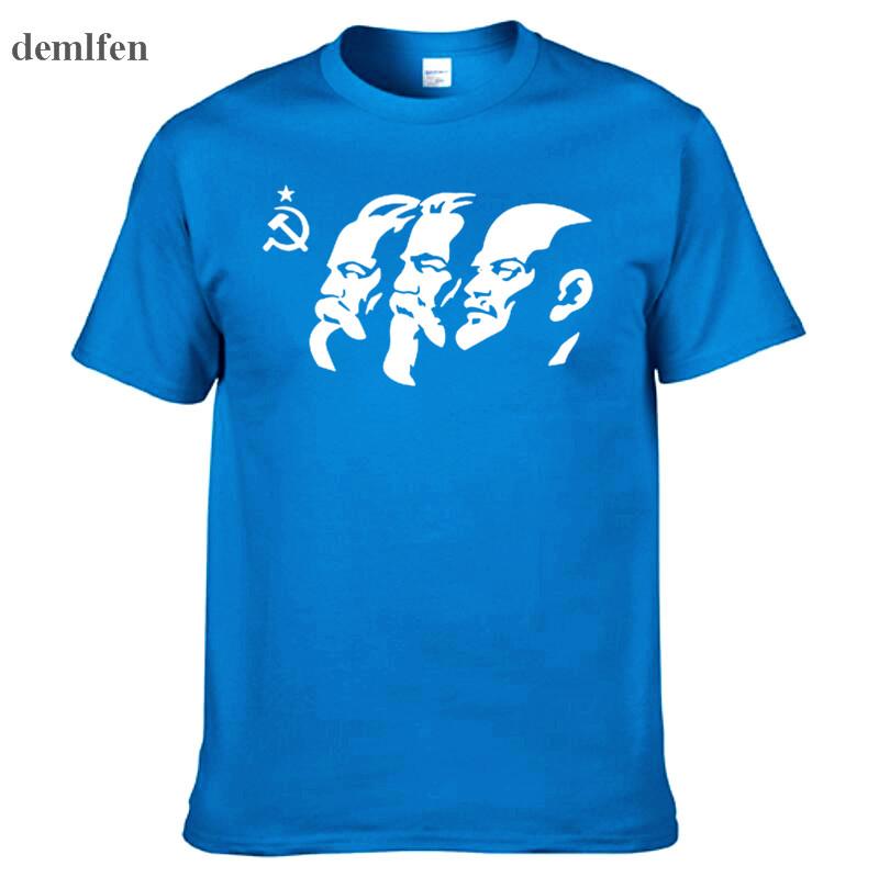 The Soviet Union The Great Communist Lenin Marx Engels Men S Short Sleeve T Shirt Ussr