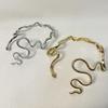 Tooxika Fashion Personality Irregular Twisted Snake Open Collar Unique Temperament Spring Necklace For Women