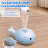 Whale Levitating Cat Toy USB Powered Whale Shaped Cat Toy Portable Floating Whale Balls Toy Fun Entertainment for Kittens
