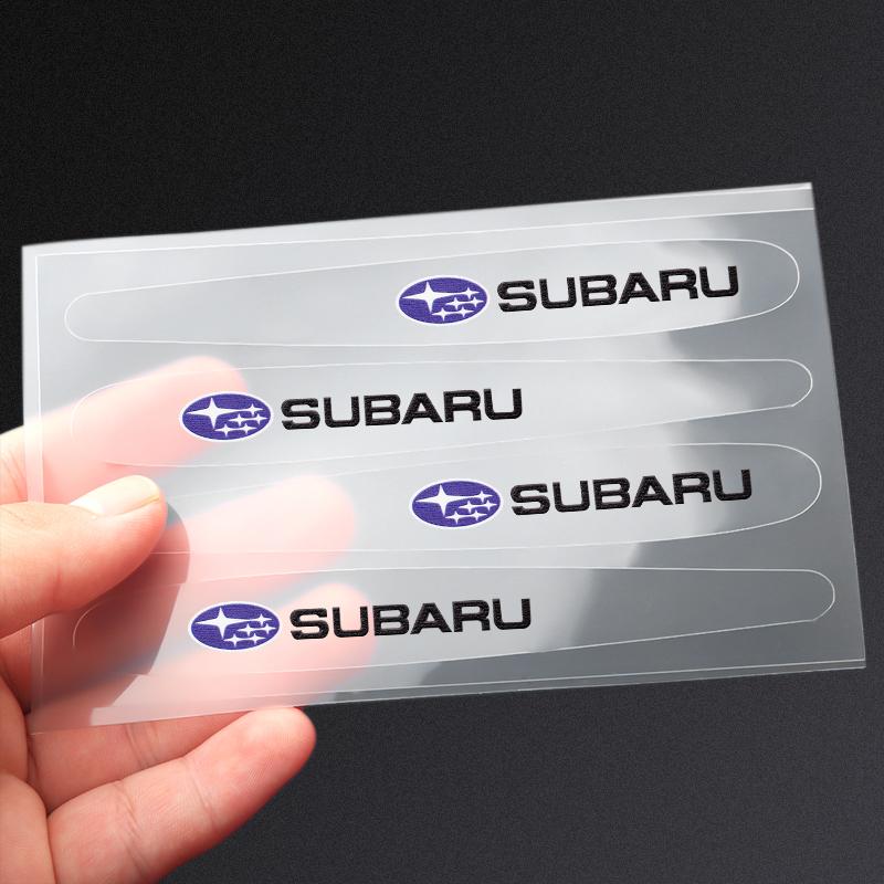 4/8Pcs Car Door Bowl Handle Anti-scratch Transparent Stickers for Subaru STI Forester XV Outback Impreza Legacy WRX BRZ Tribeca WW3