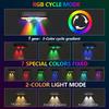 Solar Fence Lights Outdoor Garden Solar Wall Lights Waterproof RGB Bright Solar Powered Lamp Backyard Pathway Yard Deck Decor