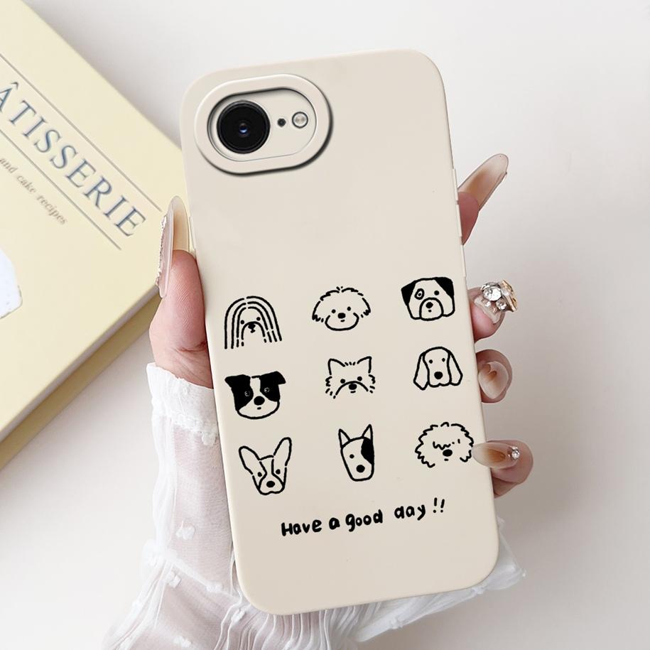 For iPhone 16E Case Popular Flower Cartoon Silicone Phone Cover For iPhone16E Funda For iPhone SE 2025 SE4 Shockproof Soft Cover