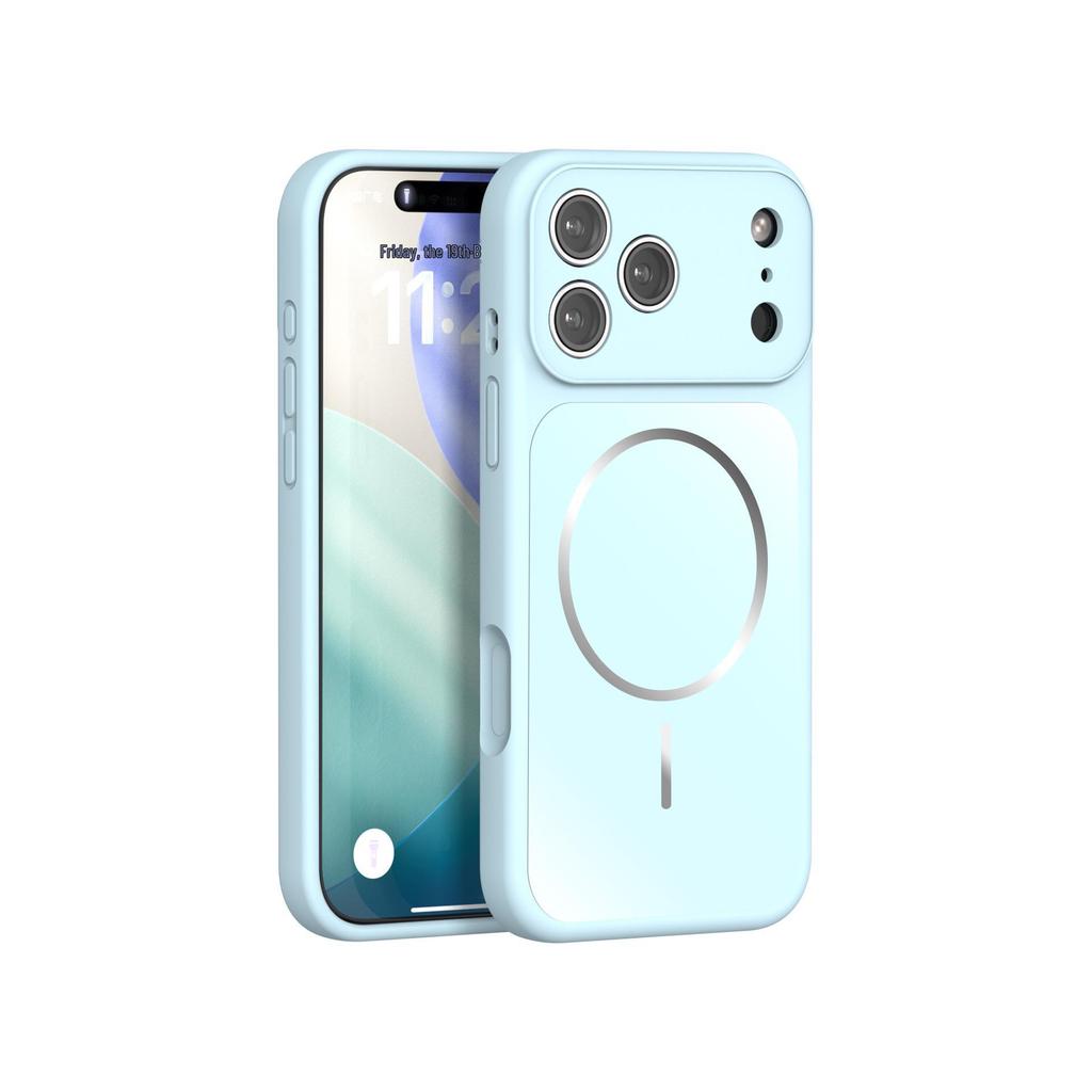 Apple Pro Max Liquid Silicone Magnetic Full Coverage iPhone Case