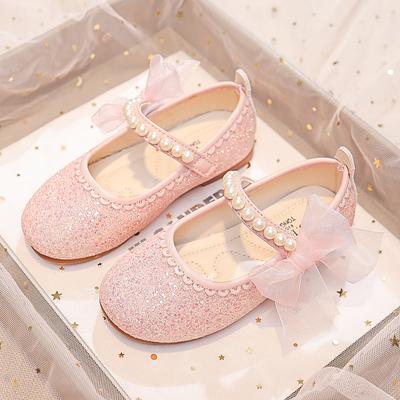 Kinderschuhe Dropshipping 2024 Neue Weiche Glänzende Niedliche Prinzessinnenschuhe für Party Hochzeit Shows Kinder Mokassinschuhe Dropshipping