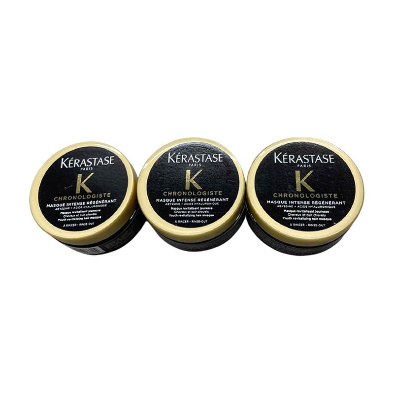 Kerastase Caviar Schwarzer Diamant Haarmaske Glättend, Gegen Frizz, Reparierend, Feuchtigkeitsspendend und Pflegend // 75ml*3