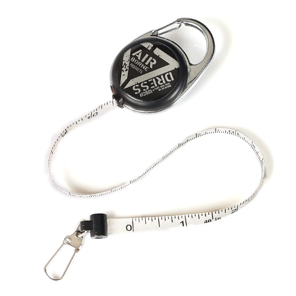 Dress Measuring Reel Line Cutter Scissors for Fishing Keychain Included Pin-On (Line, Knot, Leader, PE) - Lightweight, Compact,