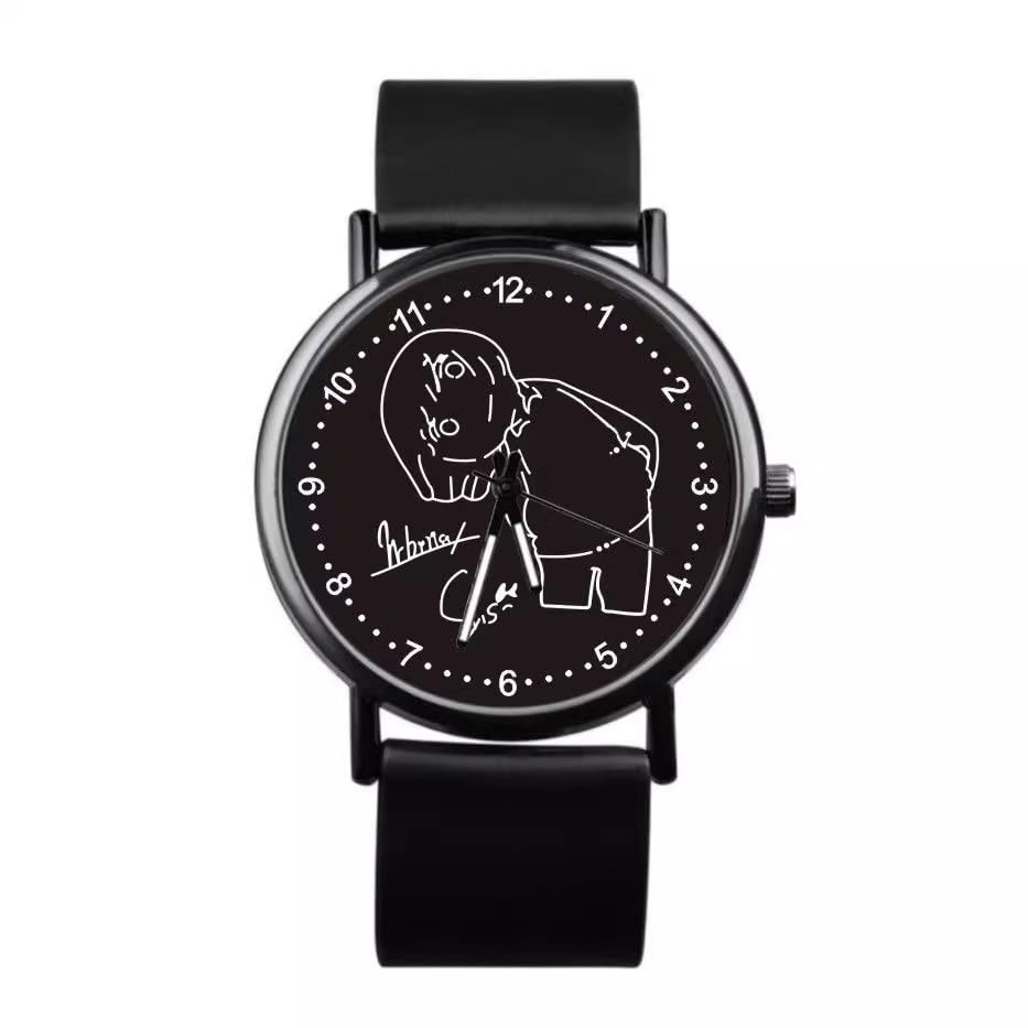 Yorushika Wristwatch Sports Watch Anime Quartz Cosplay Accessory Moe Goods Stylish Waterproof Commuting School Surrounding Everyday Wear Unisex Gift