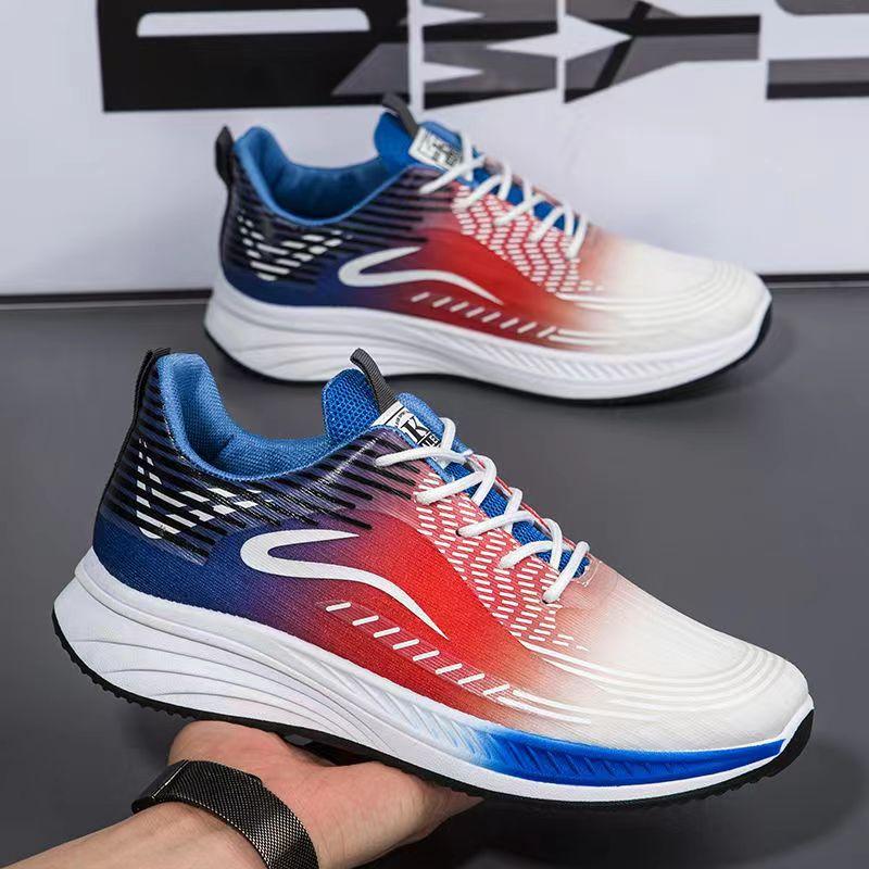 Shoes summer thin breathable mesh sneakers new color matching youth casual running shoes 39