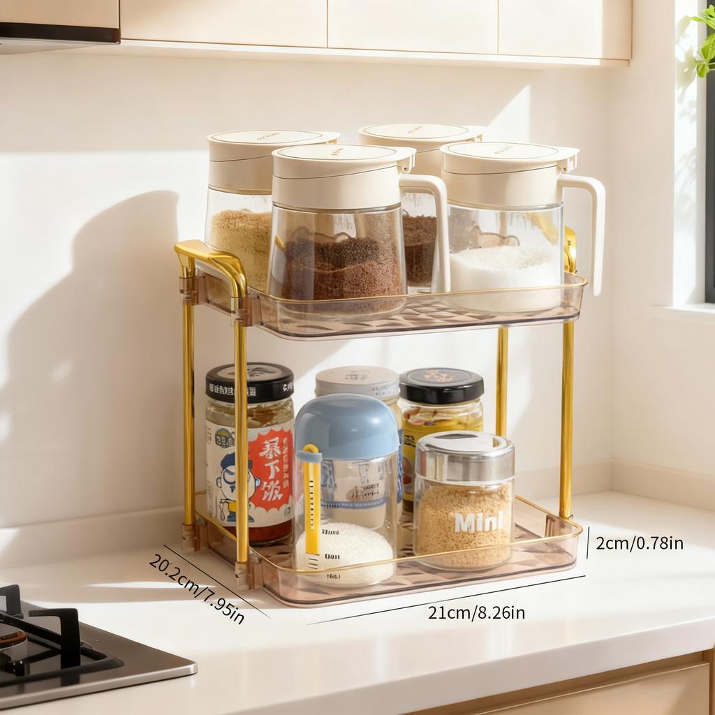  2/3 Tiers Kitchen Countertop Organizer Plastic Storage Rack Large Capacity Drying Cup Holder Tea Coffee Mug Shelf