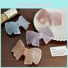 Elegant Rhinestone Butterfly Bow Spring Hair Clip Premium Acetate Hairpiece For Women