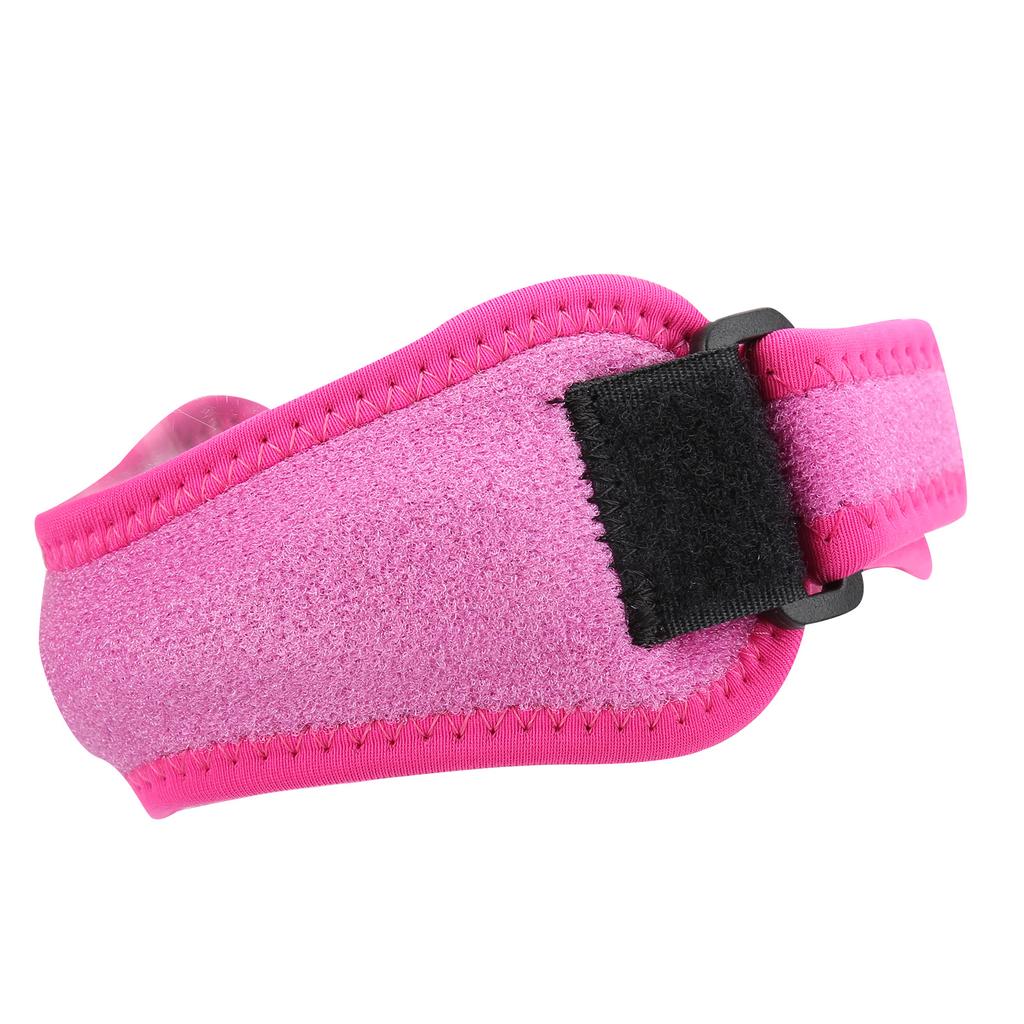 Kniebandage Verstellbar Patellasehne Knieunterstützung Gurt Polster für Laufen Outdoor-Sportarten Rosa