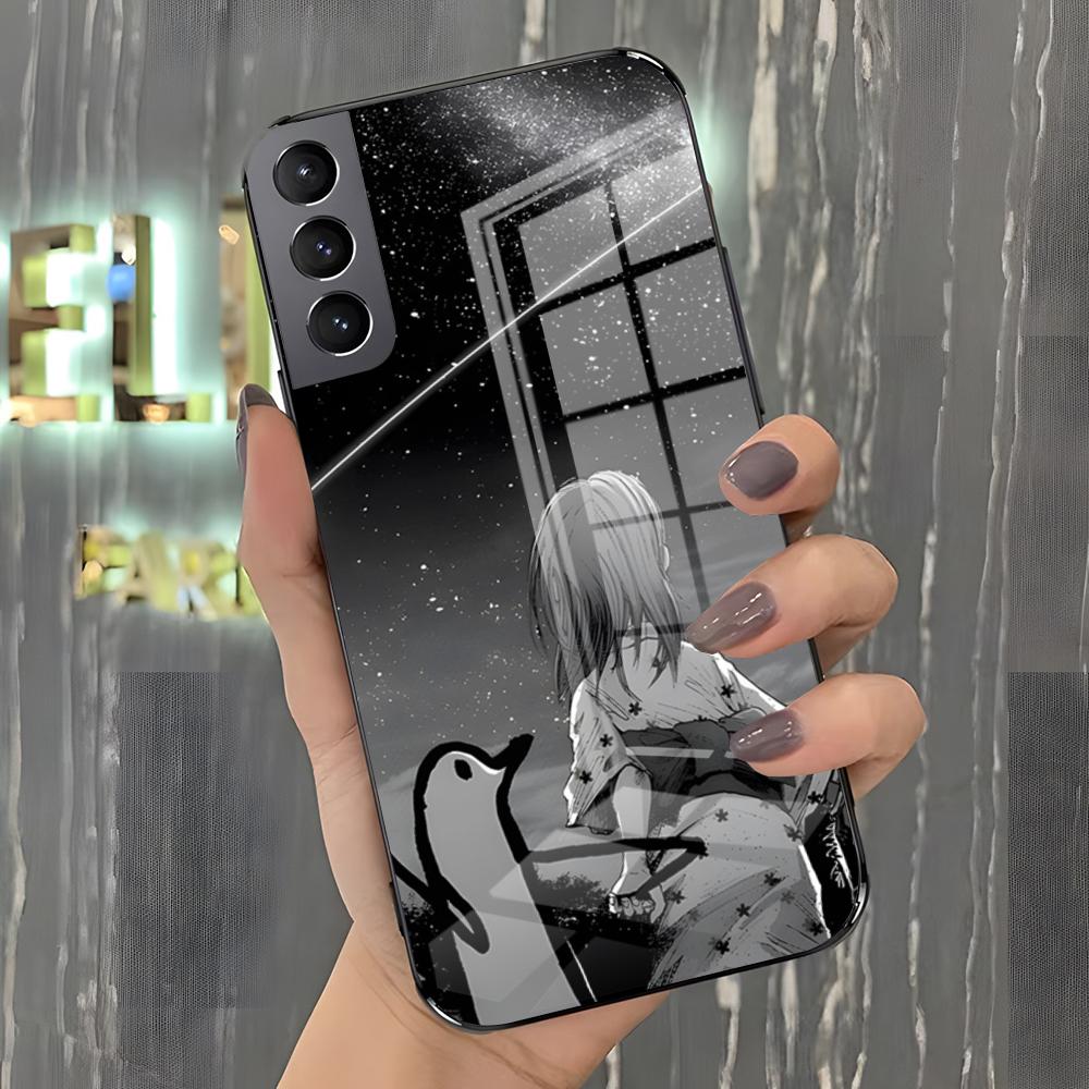 Goodnight P-Punpun Phone Case For Samsung S26 S25 Plus S20 S20 Plus S22 Ultra S23 FE S21 Plus S21 Ultra Glass Cover