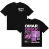 2026 Rapper Omar Courtz Primera Musa Gothic Unisexs Womens Double Sided T Shirts Oversized Cotton Vintage Pop Short Sleeve Tshirt