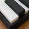 Llavero de Mini Piano, Clicker de Teclas de Piano, Piano Táctil Tocable Juguete para Aliviar el Estrés con Anilla Metálica, Teclas Clásicas Blanco y Negro para Amantes de la Música Y
