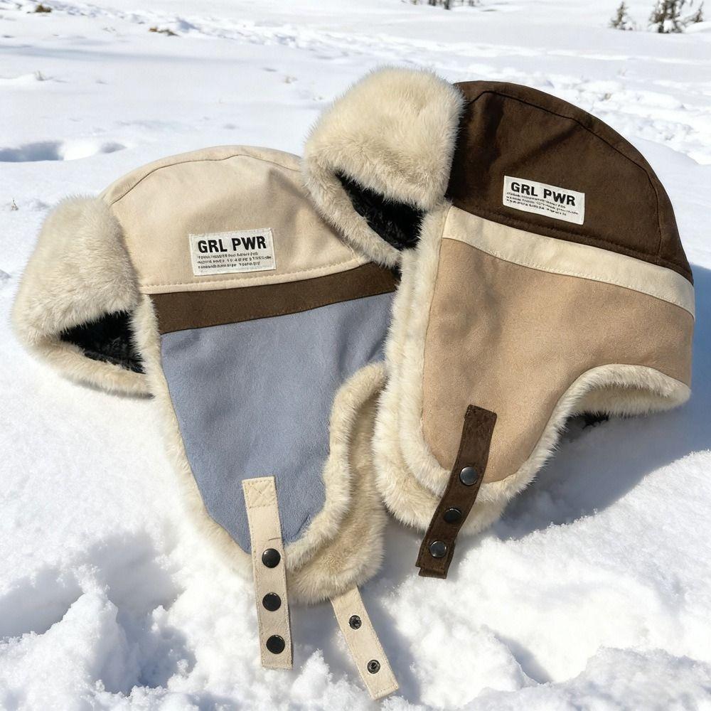 Thickened Pilot Hat Thermal Ear Protection Hat New Style Winter Cap  Cycling
