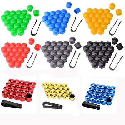 Universal Wheel Hub Nut Cap 17/19/21mm - Tire Screw Cover & Protection