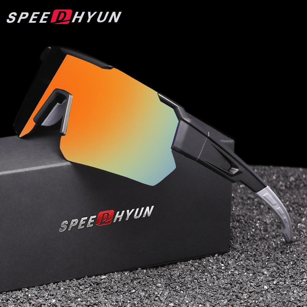 

Солнцезащитные очки SPEEDHYUN Classic Wayfarer, легкие и с антибликовым покрытием красный/чёрный