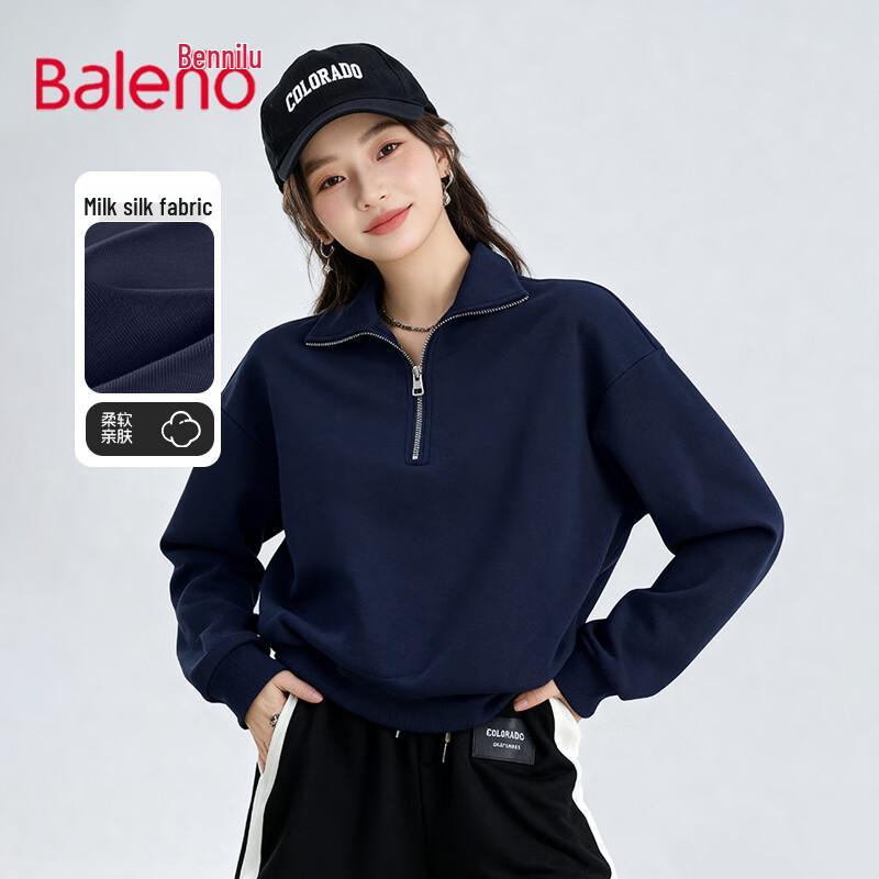 Baleno Women's Half-Zip Collared Sweatshirt