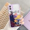 Hand Painted Phone Case For iphone X XS XR Scenery Shockproof Cases For iPhone 15 14 12 13 11 pro MAX Mini 7 8 Plus SE2 Cover