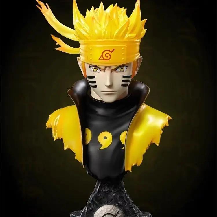 Anime Naruto Figure Uchiha Sasuke Namikaze Minato Uchiha Obito Tsunade Figures Bust Action Figures PVC Statue Collection Gifts