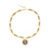 French Retro Ancient Coins, High-End Temperament Retro Gold Woman Ancient Coin Necklace, Bracelet, Earrings, Ring Set.