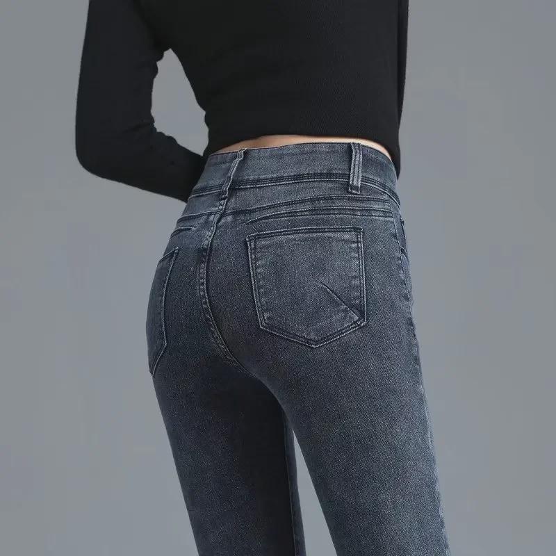 Women's High-Waist Vintage Skinny Jeans - New Autumn/Winter 2023 Styles
