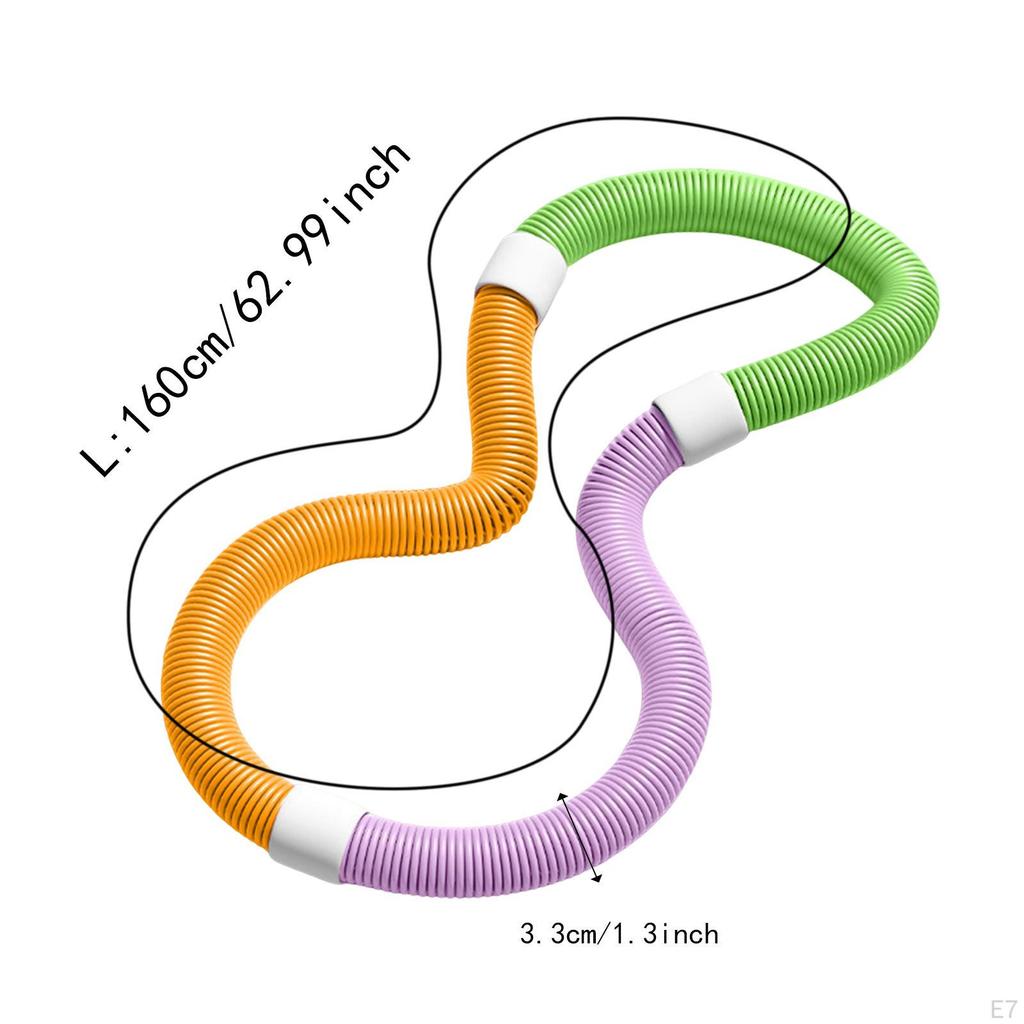 Adjustable And Multifunctional Fitness Hoop, Weighted Abdomen Soft Spring Circle for Indoor