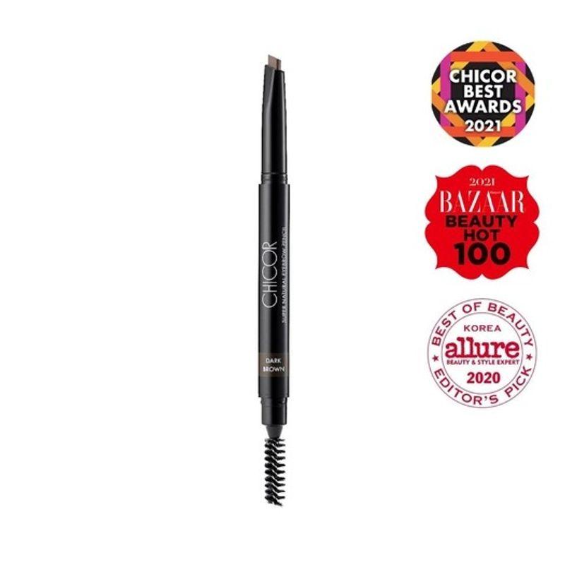 CHICOR MAKEUP Super Natural Eyebrow Pencil Dark Brown 001_Dark Brown