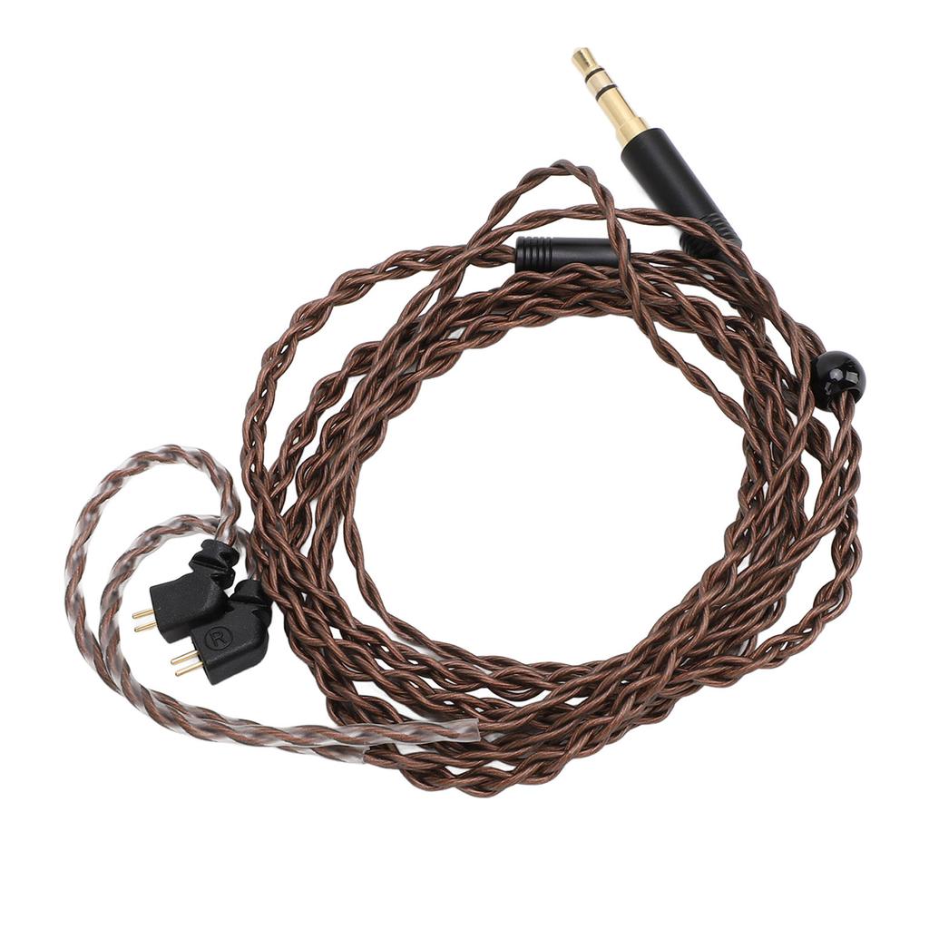 2 Pin 0.78mm Earphone Cable Clear Sound Tangle Free 3.5mm Plug Earbuds Upgrade Cable for KZ AS12 AS16 ZSX ZSN ZS10 Pro