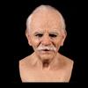 Realistische menschliche Gesichtsmaske, älterer Latex-Kopfschmuck, alter Mann, Großvater, Großmutter, Halloween lustige Kostüm-Requisite