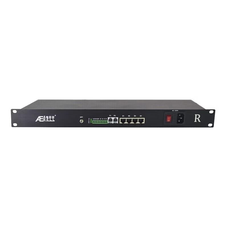 AEBELL Multi-Service Optical Transceiver for Security Systems CN plug (adapter included)