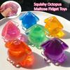 Poulpe Squishy Maltose Jouets Fidget Mini Calamar Kawaii Doux Squishes Fidgets Amusant Anti-stress Poulpe Jouet Sensoriel pour Adultes Cadeaux