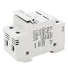 DC Fuse Holder Quick Breaking 2P 32A 10x38 Photovoltaic Fuse Holder with 30A PV Fuses 1000VDC