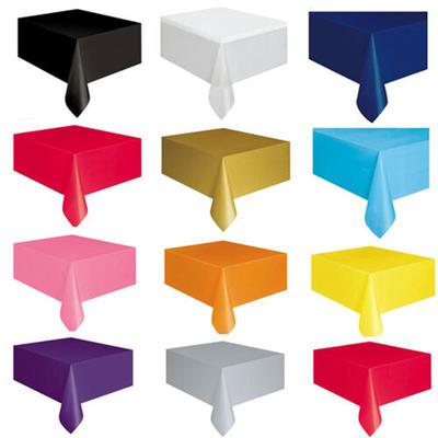 Colorful Disposable Tablecloth Red Pink White Party Desk Cloth Wipe Table Cover Christmas Birthday Wedding Party  Year Decor