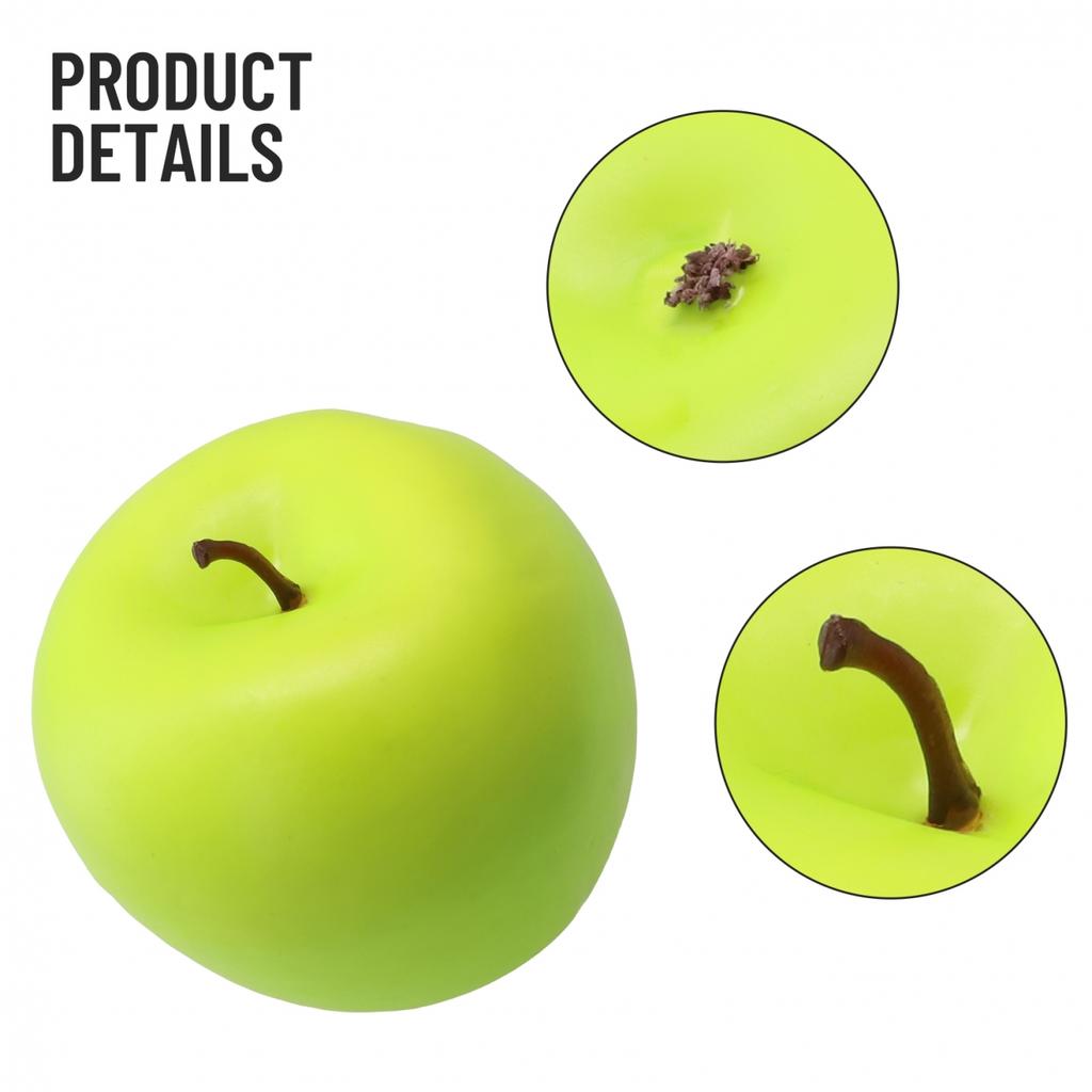Home Shop Party Decor Lifelike Artificial Fruit for Kitchen Display (Red)