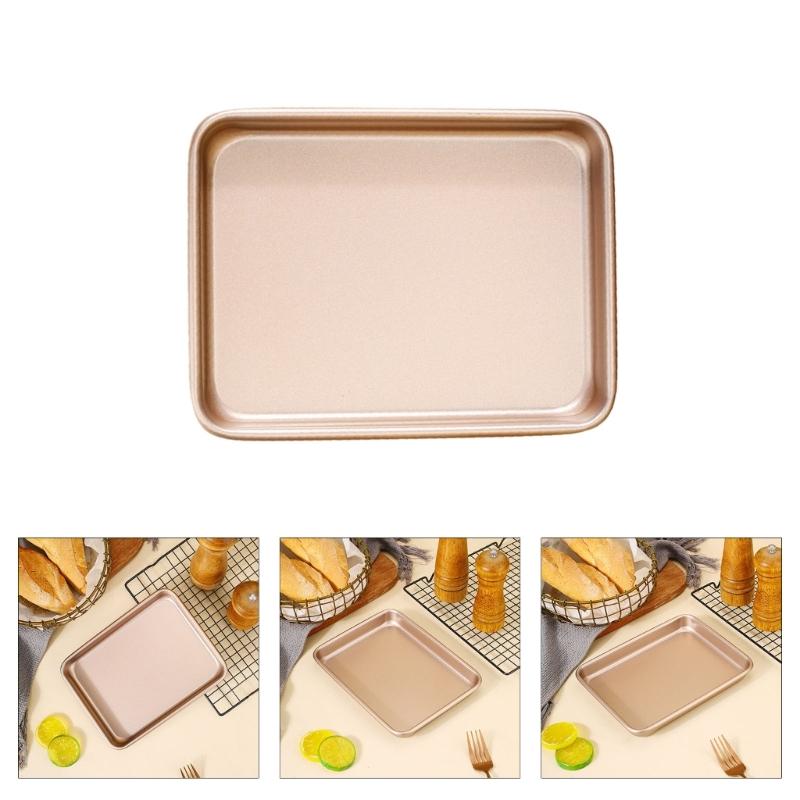 Strong Rectangular Cookie Sheet With Heat Responsive Design Baking Tray Oven Safe Cooking Pan Ideal For Home Users