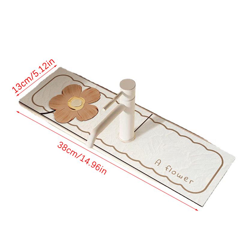Sink Faucet Drain Pad  Mat Toilet Diatom Mud Absorbent Pad  Anti-Mildew Mat