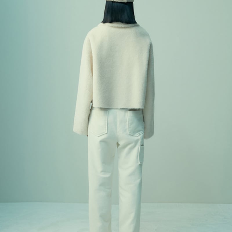 RE RHEE SIGNATURE LOGO SHEARING CAP GINGER