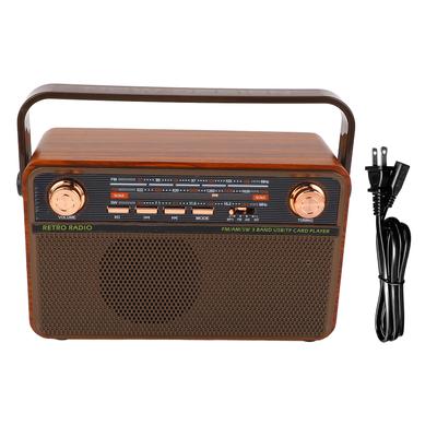 Bluetooth Radio Speaker 4 In 1 Design Retro Multi Band Portable Wireless AM FM Digital Radio for