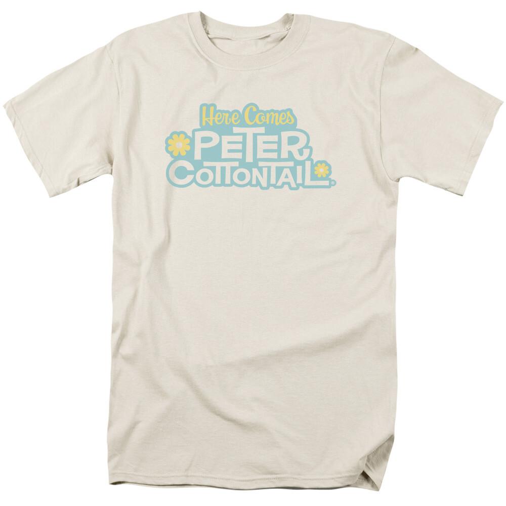 Here Comes Peter Cottontail Logo T Shirt Mens Licensed Movie Tee Cream XXXL