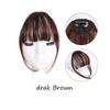 Air Bangs Pure Bangs Hair Extension Synthetic Wig Natural Black Light Brown Dark Brown Black High Temperature Fiber