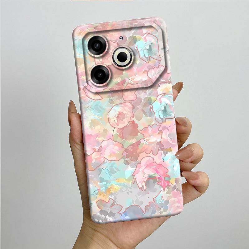 Per Tecno Pova 6 Neo Custodia POVA6NEO Silicone TPU Morbida Custodia per Telefono Verniciata Stampata Antiurto Protettiva Cover Posteriore