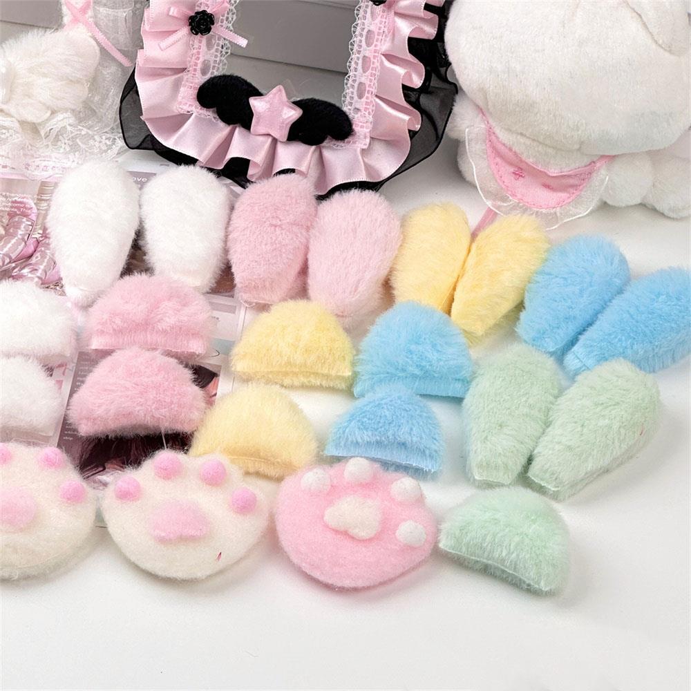 Cute Plush Materials Card Cover Decoration Accessories 10PCS Home Decor Gift Packaging Decoration DIY Ear Accessories Handmade