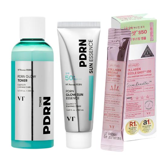 VT Reedle Shot S50+PDRN Essence+PDRN Toner | Korea Daiso Exclusive VT Starter Kit