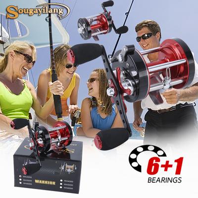 Trolling Reels Full Metal Drum Wheel Super Strong and Durable Fishing Reel for Boat Sea Carp Fishing